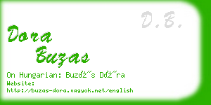 dora buzas business card